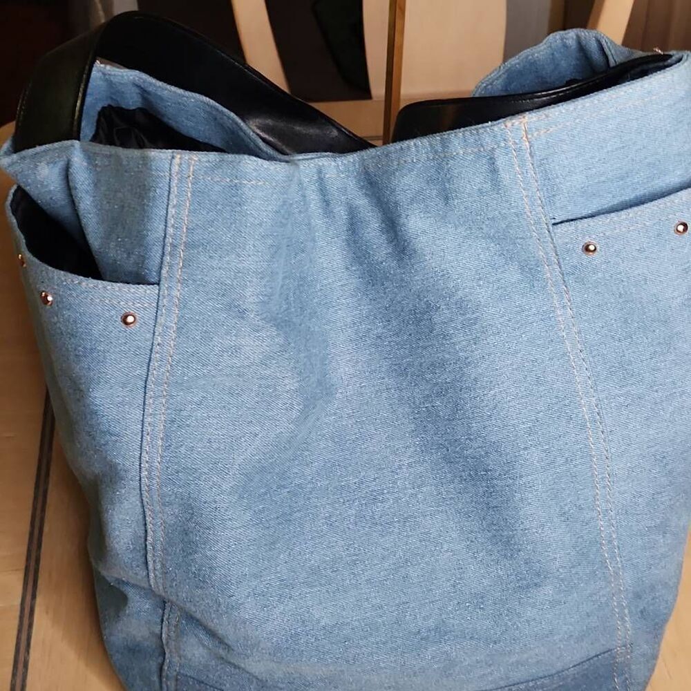 Victoria's Secret denim large tote - Picture 6 of 9